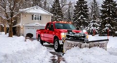 Snowy residential property