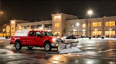 Snowy commercial property